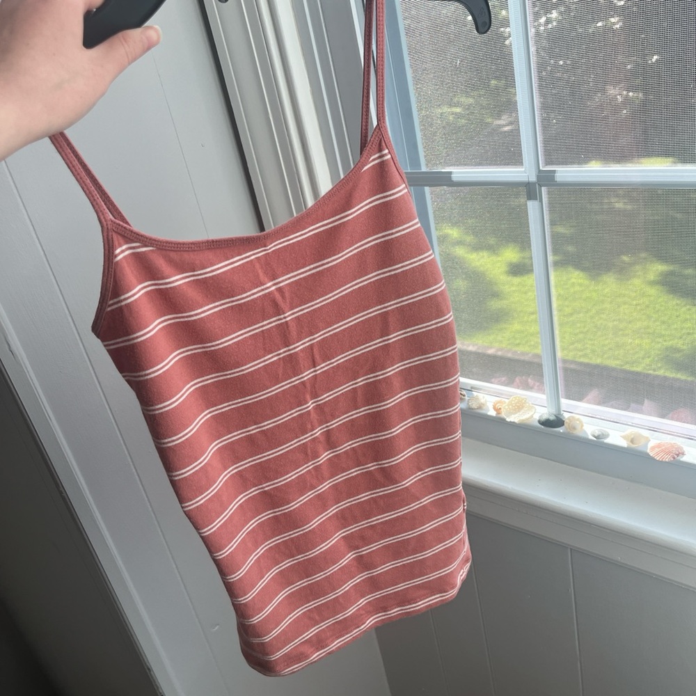 Aeropostale Dusty Rose Striped Camisole
